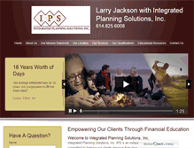 Tablet Screenshot of integratedplanningsolutions.net
